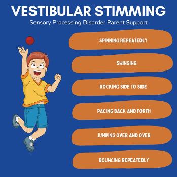 boy with sensory processing disorder Vestibular Stimming stim 