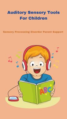 child with sensory processing and auditory processing listening to ear phones Sensory Diet Auditory Therapy Toys For Children   