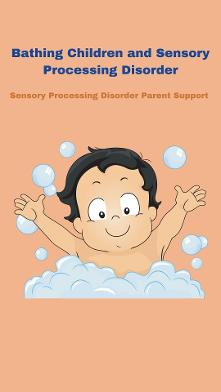 child with SPD in the bath tub having a bath with bubbles Bathing Children and Sensory Processing Disorder 