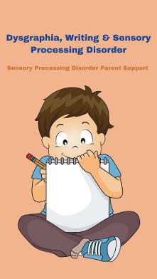 boy writing Dysgraphia, Writing & Sensory Processing Disorder  