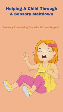 little girl having a sensory meltdown Helping A Child Through A Sensory Meltdown  