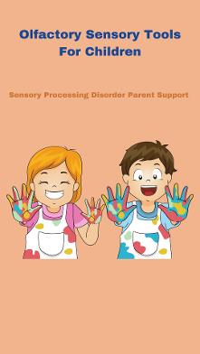 two children with sensory processing disorder finger painting messy sensory play Olfactory Sensory Toys & Tools for Sensory Processing Disorder 