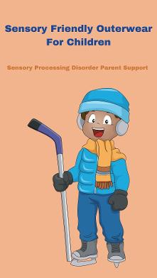 child wearing sensory friendly outer wear playing hocket Comfy Itch-Free Sensory Friendly Outerwear For Children