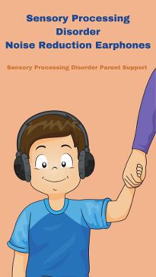 little boy with sensory processing disorder wearing headphones Sensory Processing Disorder Ear Protection Earmuffs, Ear Plugs & Noise Reduction  Earphones