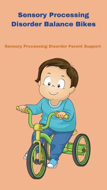 sensory child riding a balance bike  Sensory Processing Disorder Balance Bikes 