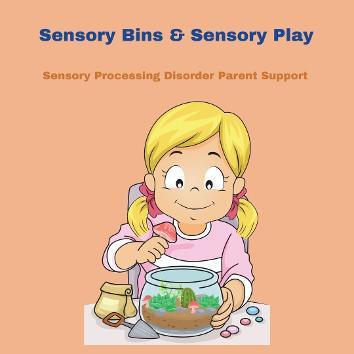 child playing with sensory calming bin Sensory Bins & Sensory Play 