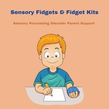 child sitting fiddling with sensory fidgets Sensory Fidgets & Fidget Kits