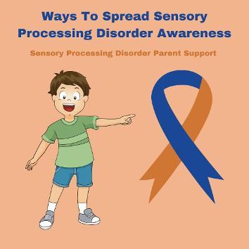 child spreading SPD awareness sensory processing awareness ribbon 28 Ways To Spread Sensory Processing Disorder Awareness