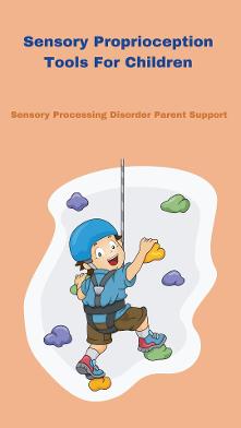 sensory child climbing a climbing wall Proprioceptive Sensory Diet Solutions: Toys and Therapy Tools 