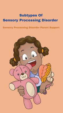 little girl with sensory processing disorder holding a teddy bear subtypes of SPD Types Of Sensory Processing Disorder   