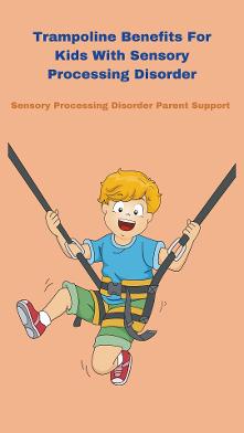 sensory child jumping on trampoline Trampoline Benefits For Kids With Sensory Processing Disorder 