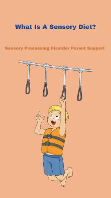 boy hanging on monkey bars What is a Sensory Diet for Sensory Processing Disorder? 
