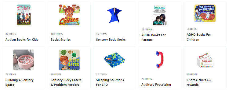 sensory processing disorder amazon deals and sale amazon affiliates shopping sensory products sensory tools and sensory toys 